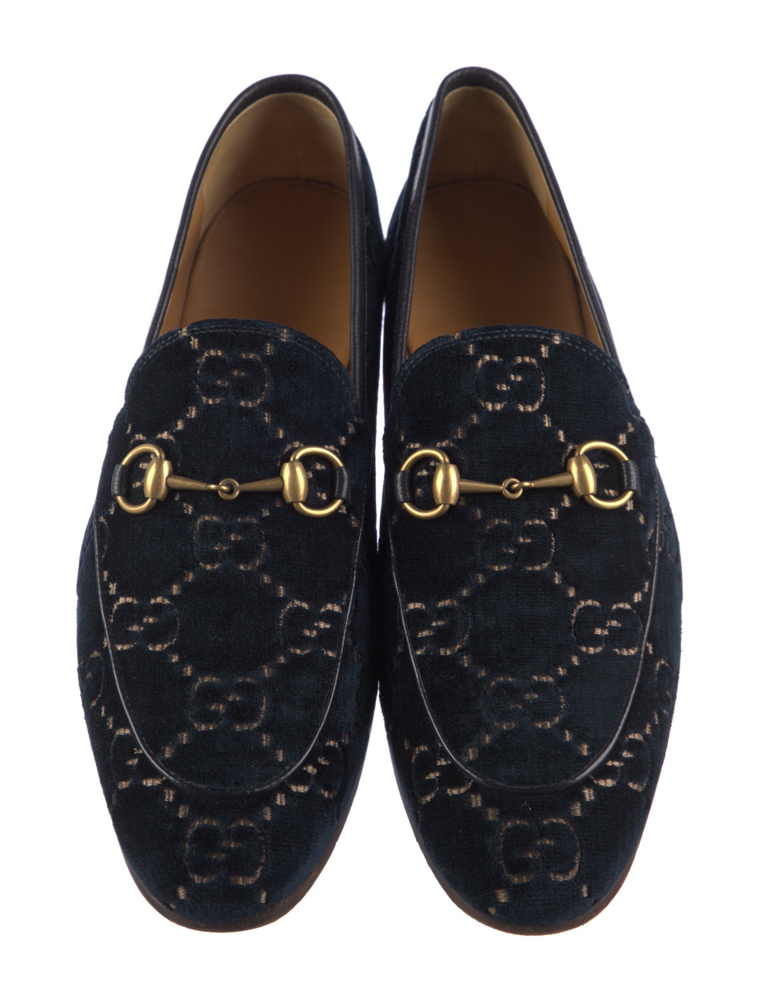 Gucci GG Logo Velvet Loafers